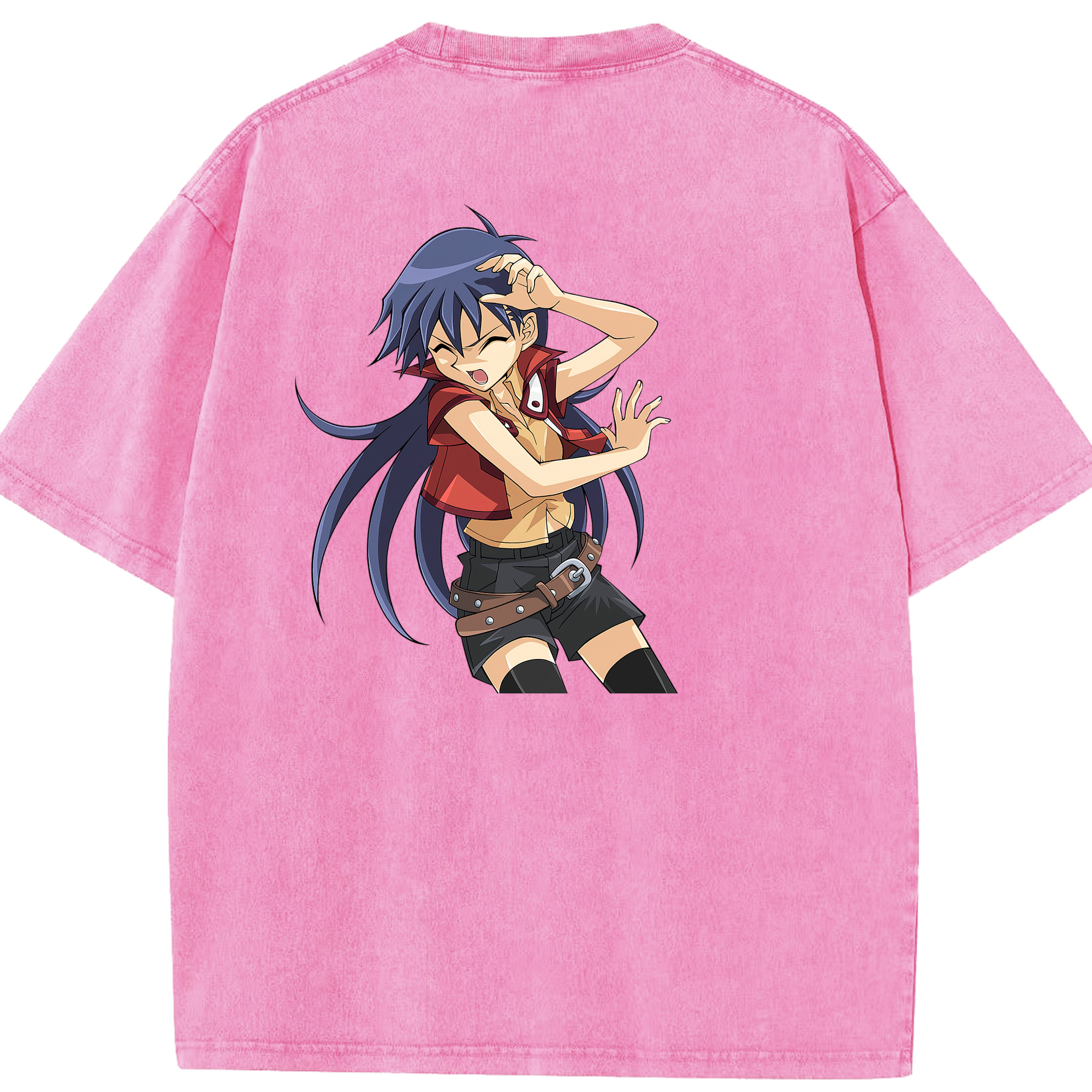 （画像用） 遊☆戯☆王 Yu-Gi-Oh! 綿100% ヴィンテージ風 半袖Tシャツ（背面プリント）